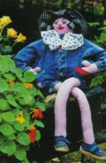 Летние садовые куклы своими руками. &amp;#171;Девочка на тачке&amp;#187; и &amp;#171;Девушка и пень&amp;#187