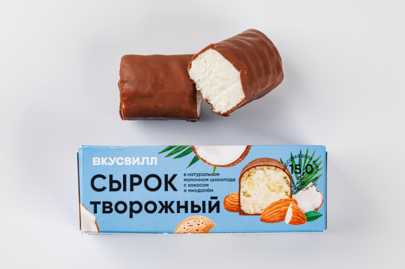 Сырок творожный с кокосом и миндалем 15%